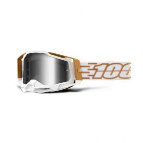 100% Racecraft 2 Mirror Lens Goggles Mayfair/Silver Mirror Lens