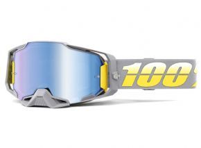 100% Armega Goggles Complex/mirror Blue Lens  2022 - Plaid or plain reversible and insulating versatility