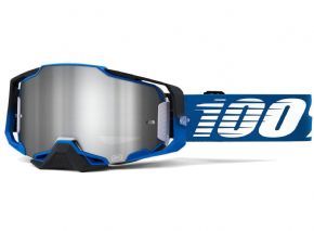 100% Armega Goggles Rockchuck/flash Silver Lens  2022 - Plaid or plain reversible and insulating versatility