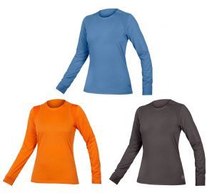 Endura Singletrack Womens Long Sleeve Jersey - Critically positioned high stretch wind and waterproof panels