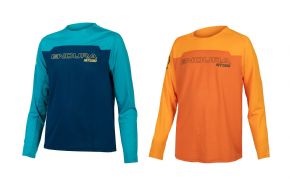 Endura Kids Mt500 Burner Long Sleeve Jersey - Critically positioned high stretch wind and waterproof panels