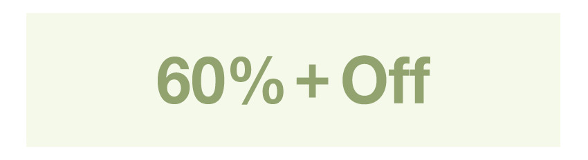60%+ Off