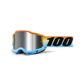 100% Accuri 2 Youth Goggles Sunset/flash Silver Lens  2022 - Plaid or plain reversible and insulating versatility
