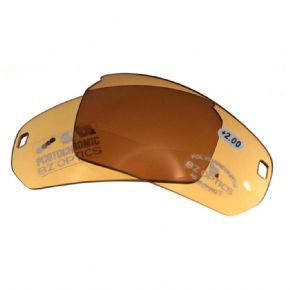 Bz Optics Pho HD Photochromic Copper Bi-Focal Replacement Lenses - Our PHO frame with Blue Mirror lens and discreet bi-focal reader.