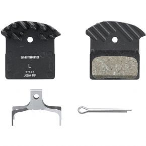 Shimano J05a-rf Disc Pads And Spring Alloy Back With Cooling Fins Resin - Typified by its lightweight (285g) supportive shape and pressure-relief channel