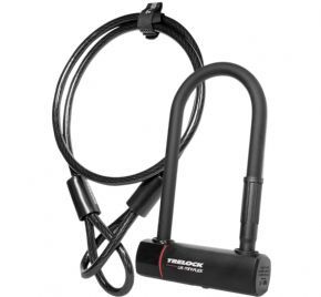 Trelock U5 Mini 180mm D Lock And Flex Cable Sold Secure Gold - Stop thieves in their tracks with the GRANIT Plus 470 D-Lock. 