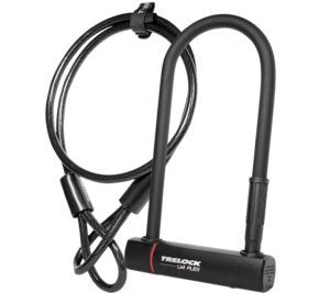 Trelock U4 230mm D Lock And Flex Cable Sold Secure Silver - Stop thieves in their tracks with the GRANIT Plus 470 D-Lock. 