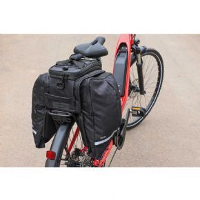 Zefal Z Traveler 80 Rack Bag - This water resistant bag has two foldout side bags and a compartment in the middle