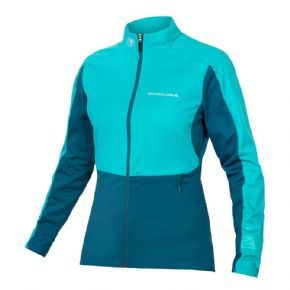 Endura Womens Windchill Jacket 2 X-Small Pacific Blue - POPULAR BIB TIGHTS DESIGNED FOR WINTER RIDES